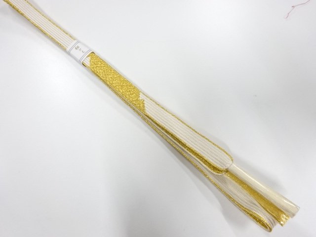 JAPANESE KIMONO / UNUSED KOREI HAND-TIED OBIJIME